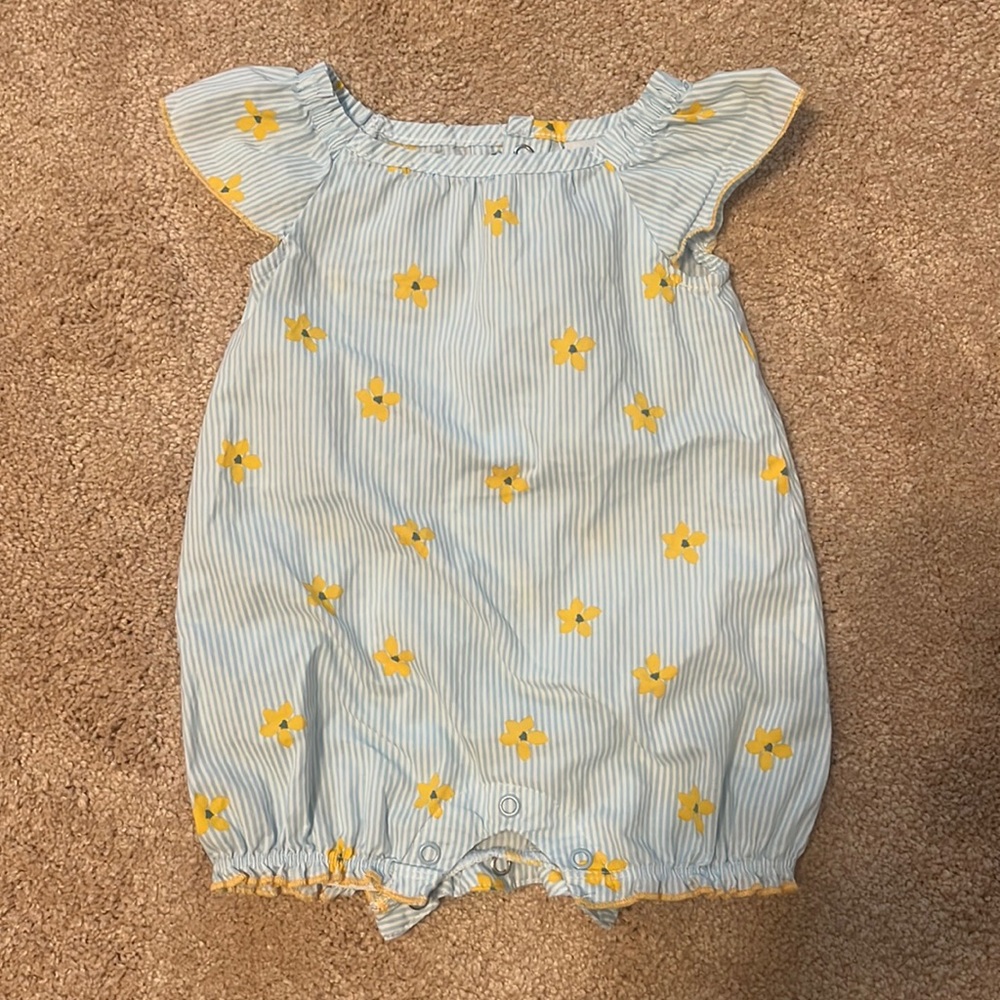 Carter’s Flower Striped Romper